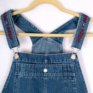 Vintage Y2K Classic Tommy Hilfiger Denim Bib Overalls Women's MEDIUM Streetwear